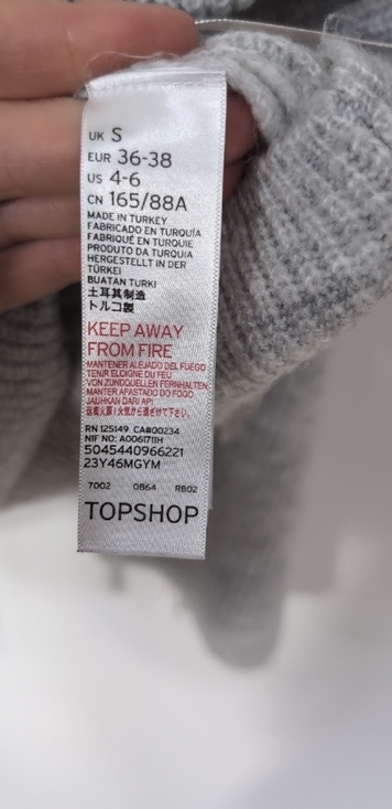 Topshop | Ribbon Sweater with Bell Sleeves Size S - Picture 6 of 10